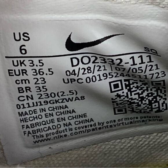 Nike Air Force 1 Fontanka "Have A Good Game" sneakers size 6 - Picture 8 of 8